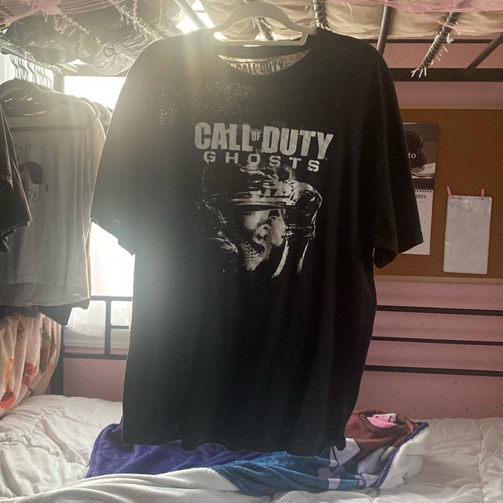 Black XL Call of Duty Ghosts Video Game Graphic Tee